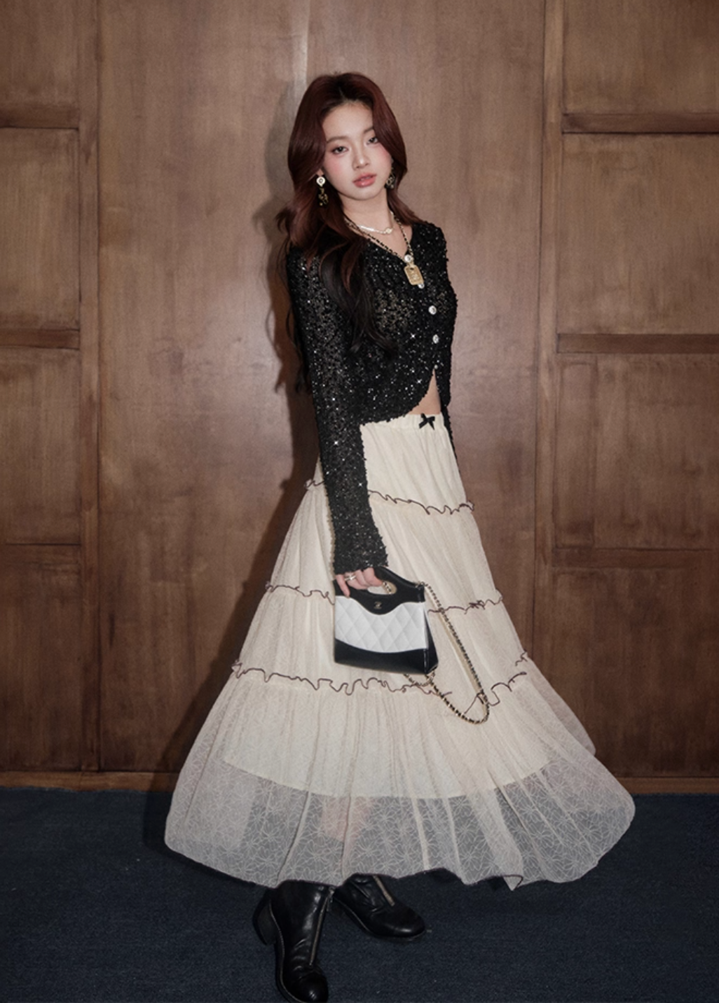 cake mood white skirt KS1181