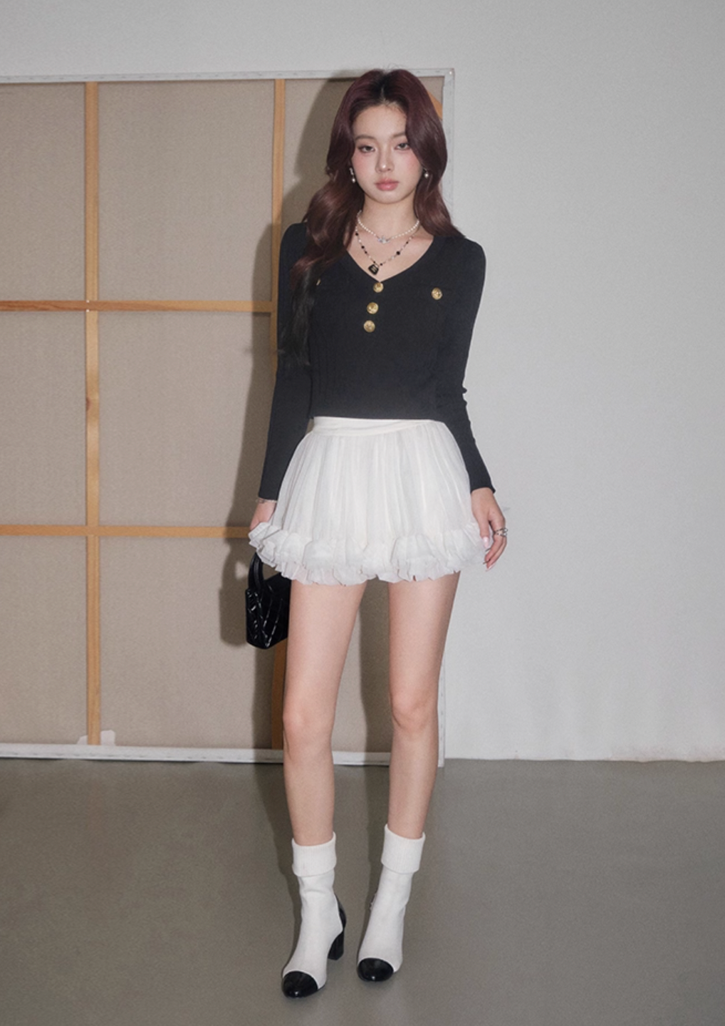 gold botann high-end long tops KS1185