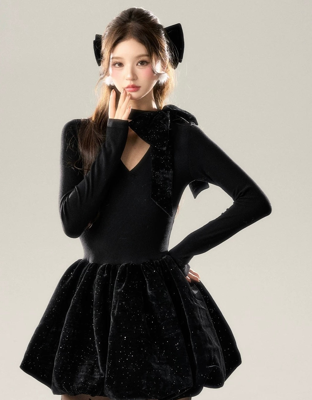 ワンピース kim sua. balloon luxury one-piece KS1225 balloon luxury one-piece KS1225 – kim sua.