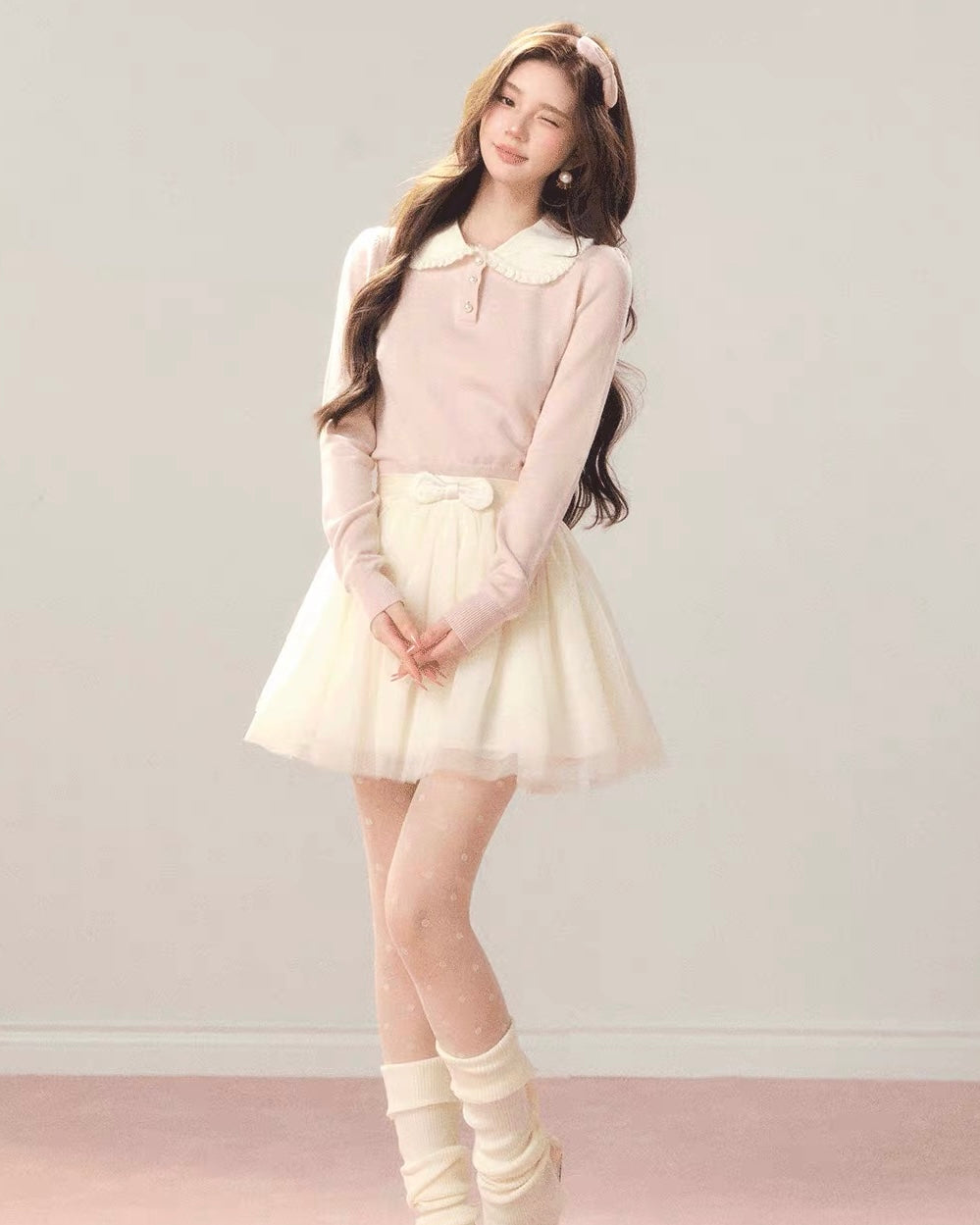 Perl mood like pink tops KS1334