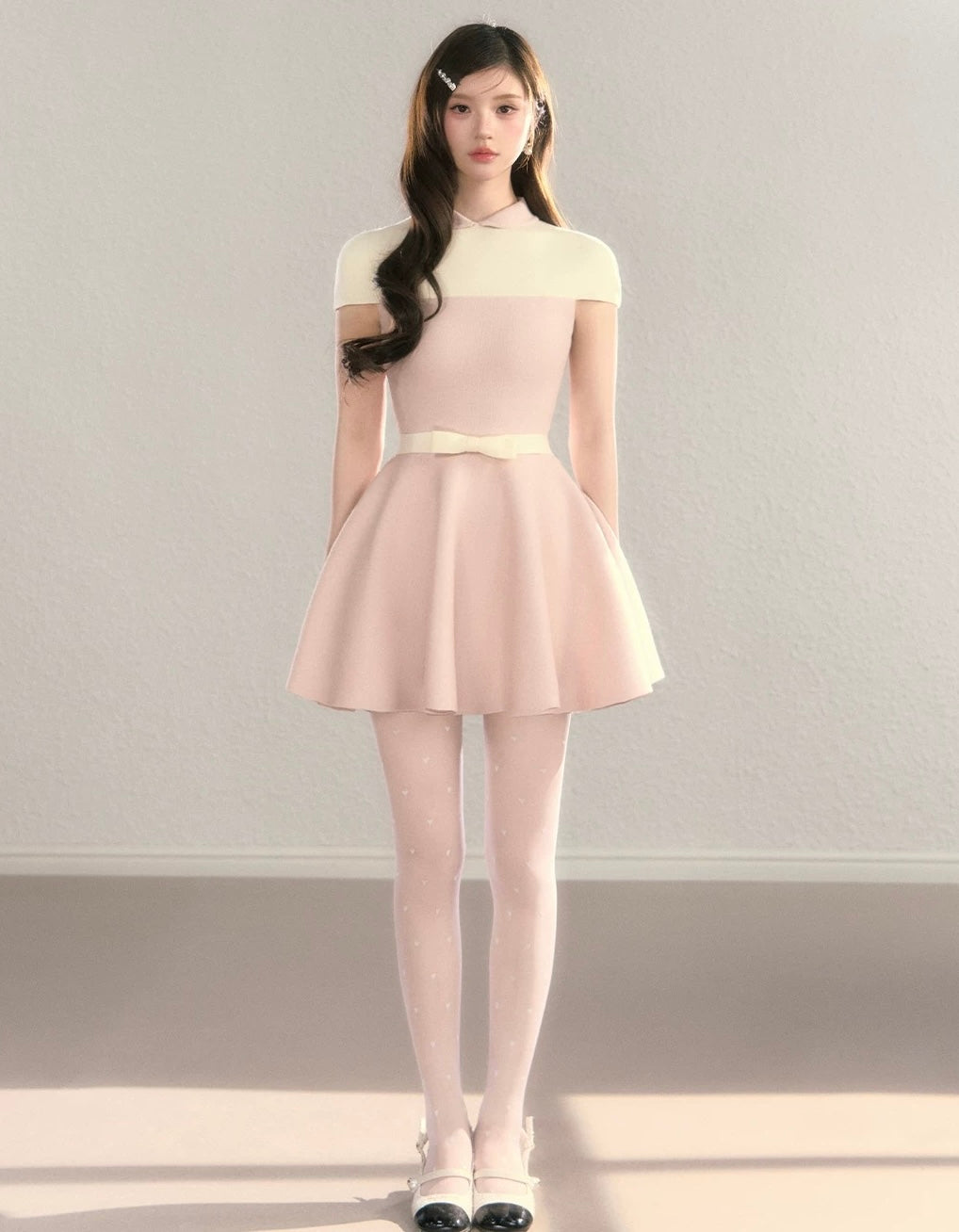 line cut luxury one-piece KS1280
