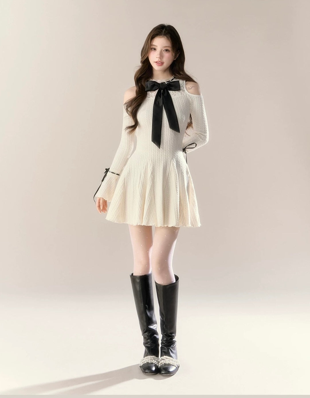 ribbon point one-piece KS1219