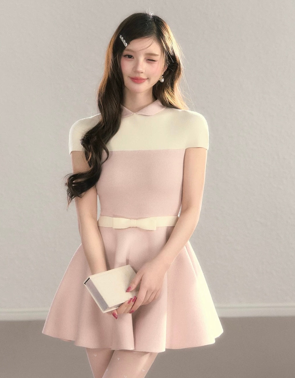 line cut luxury one-piece KS1280