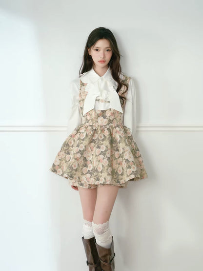 flower mood high-end one-piece& blouse KS1335