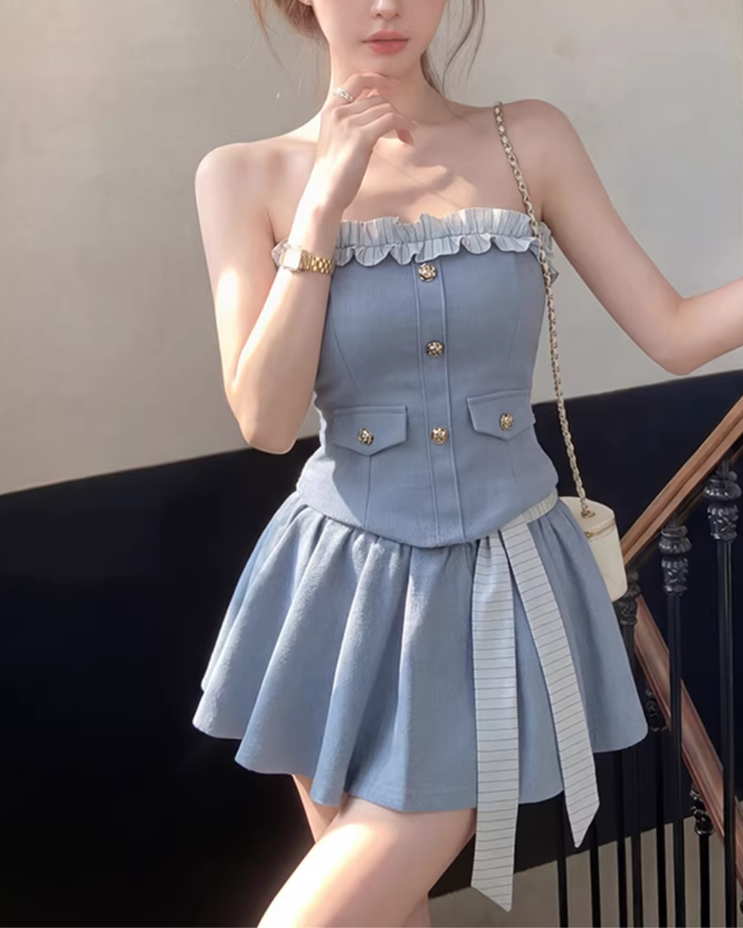 high-end light blueset up KS1237