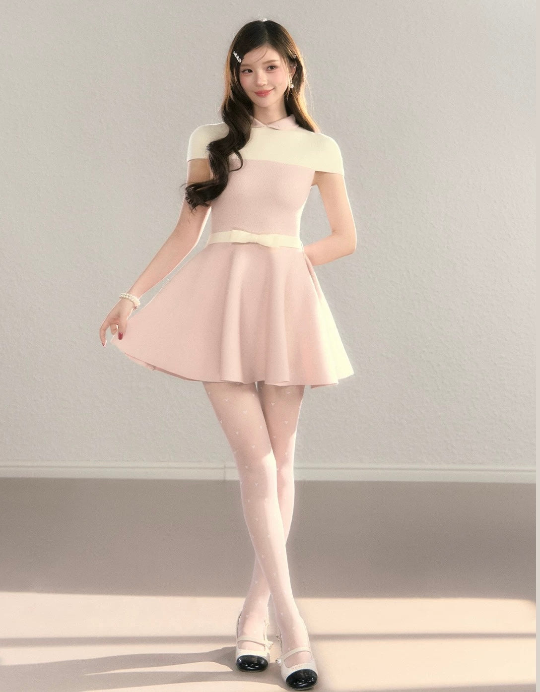 line cut luxury one-piece KS1280