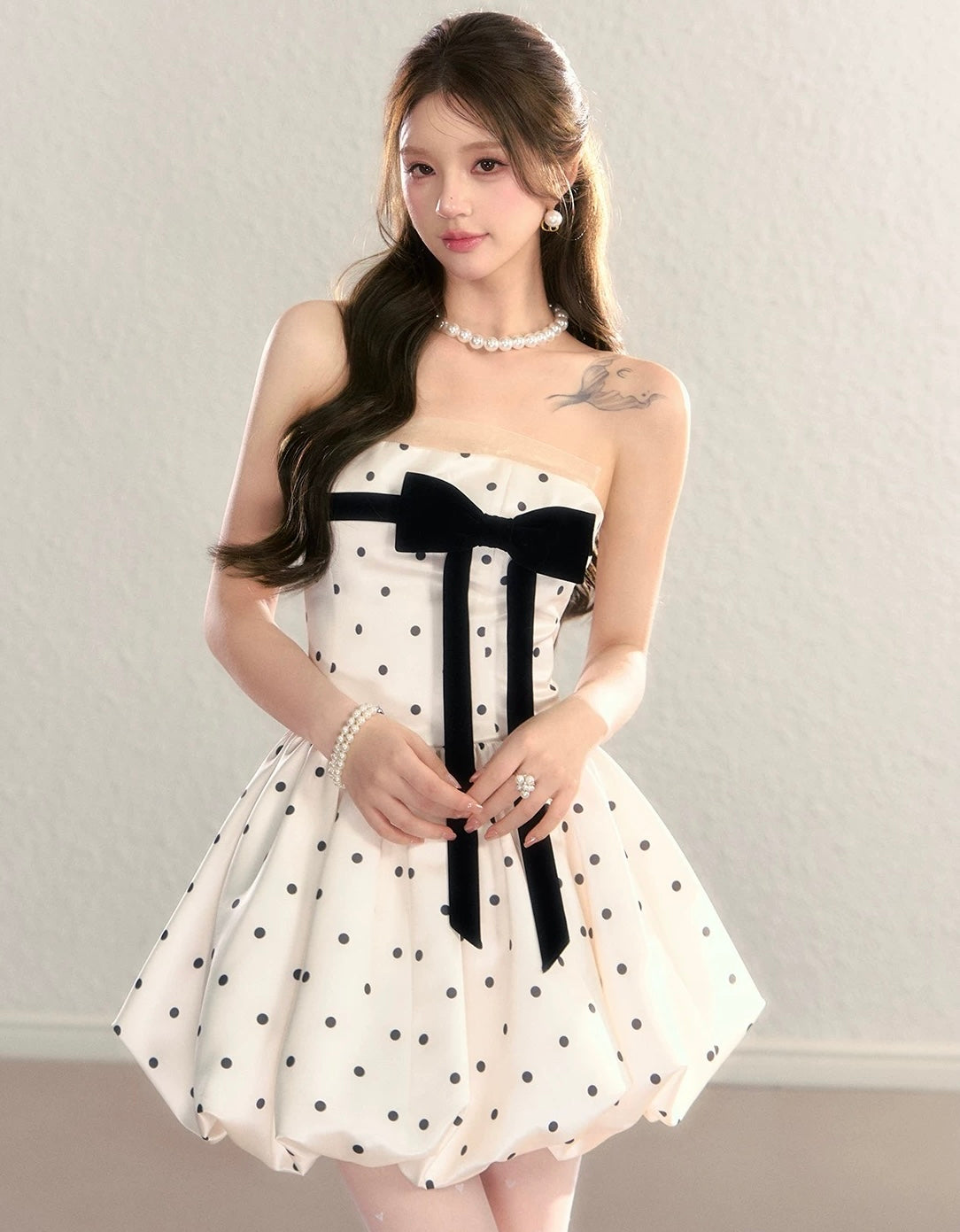 dot balloon one-piece KS1281