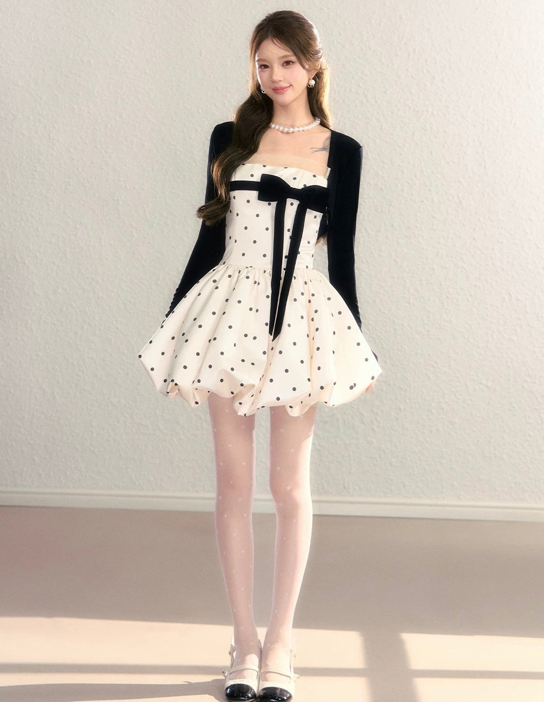 dot balloon one-piece KS1281