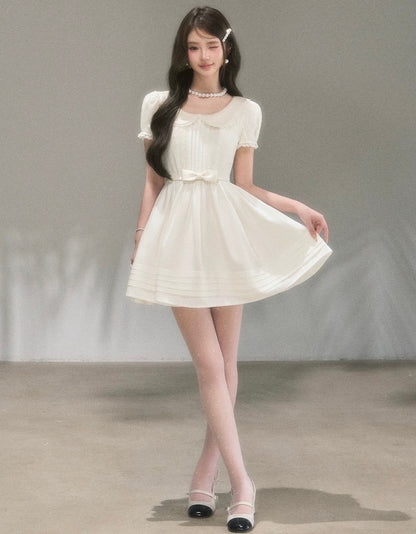 ribbon waist high-end one-piece KS1301