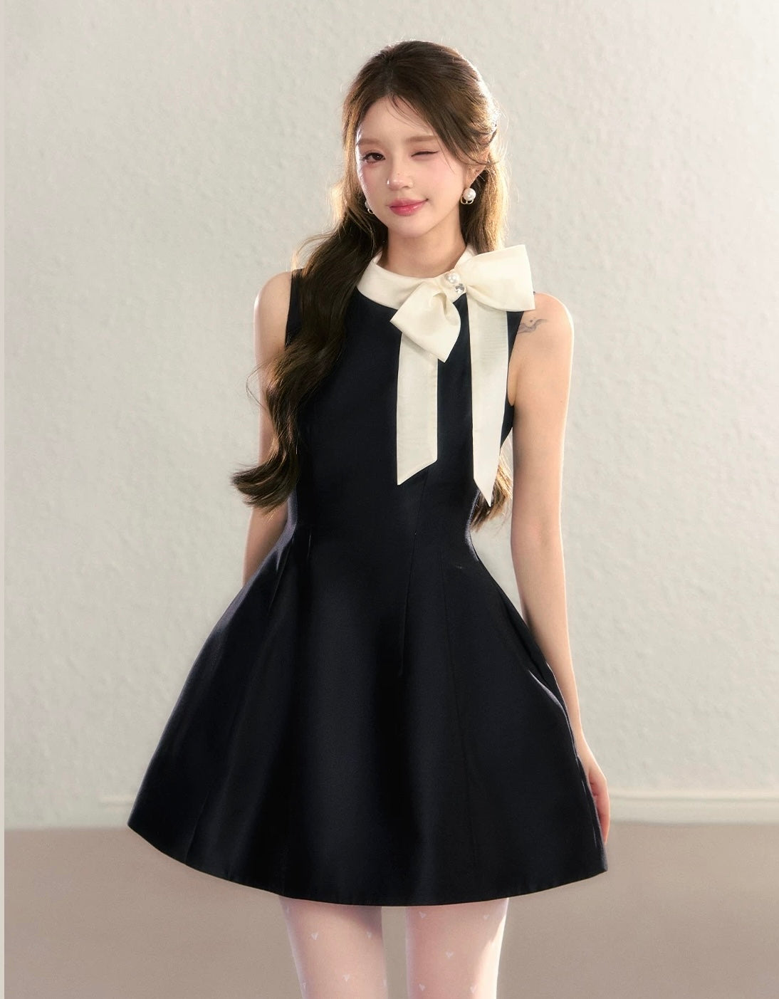 ribbon point bijou one-piece KS1284 – kim sua.