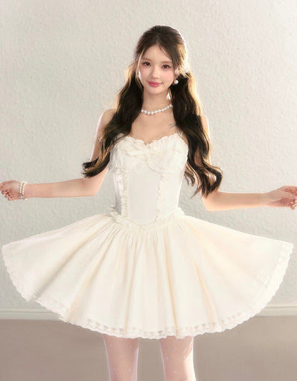 frill pattern one-piece KS1278