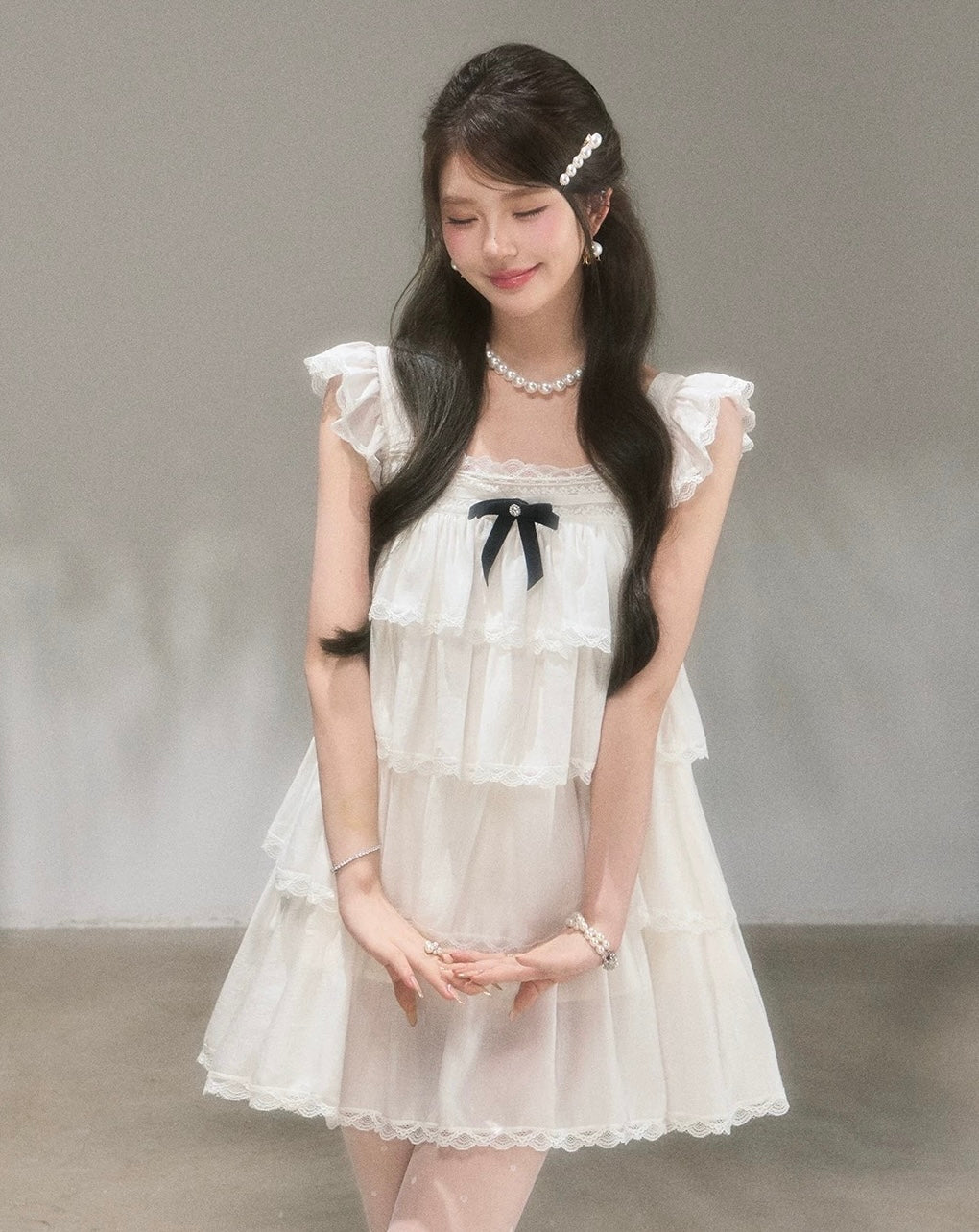 frill volume one-piece KS1293