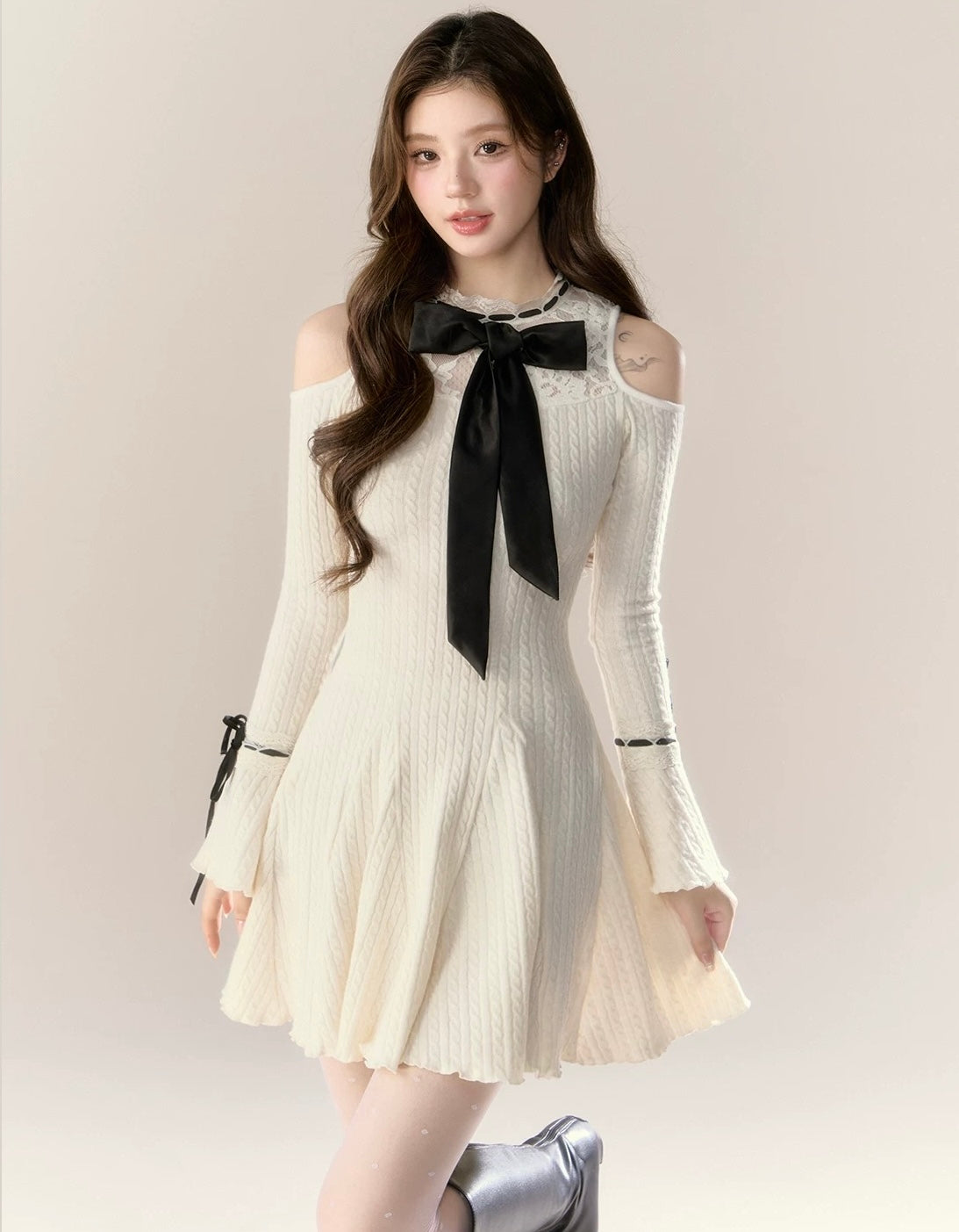 ribbon point one-piece KS1219
