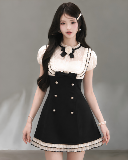 luxury mood rose one-piece KS1322