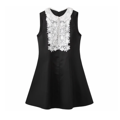 curler round lace black one-piece KS1121