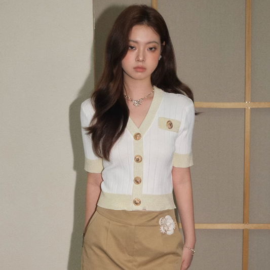 contrast white tops KS1142