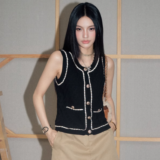 luxury line pattern tops KS1163