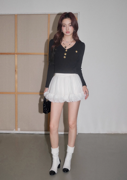 gold botann high-end long tops KS1185