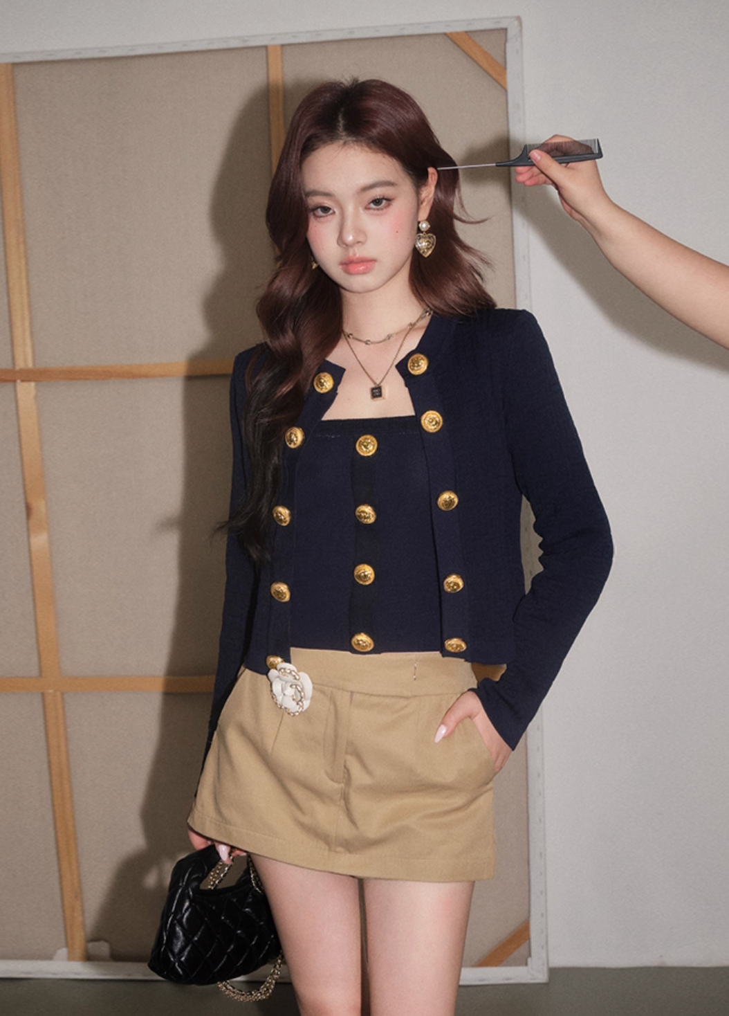 gold botann cardigan KS1188