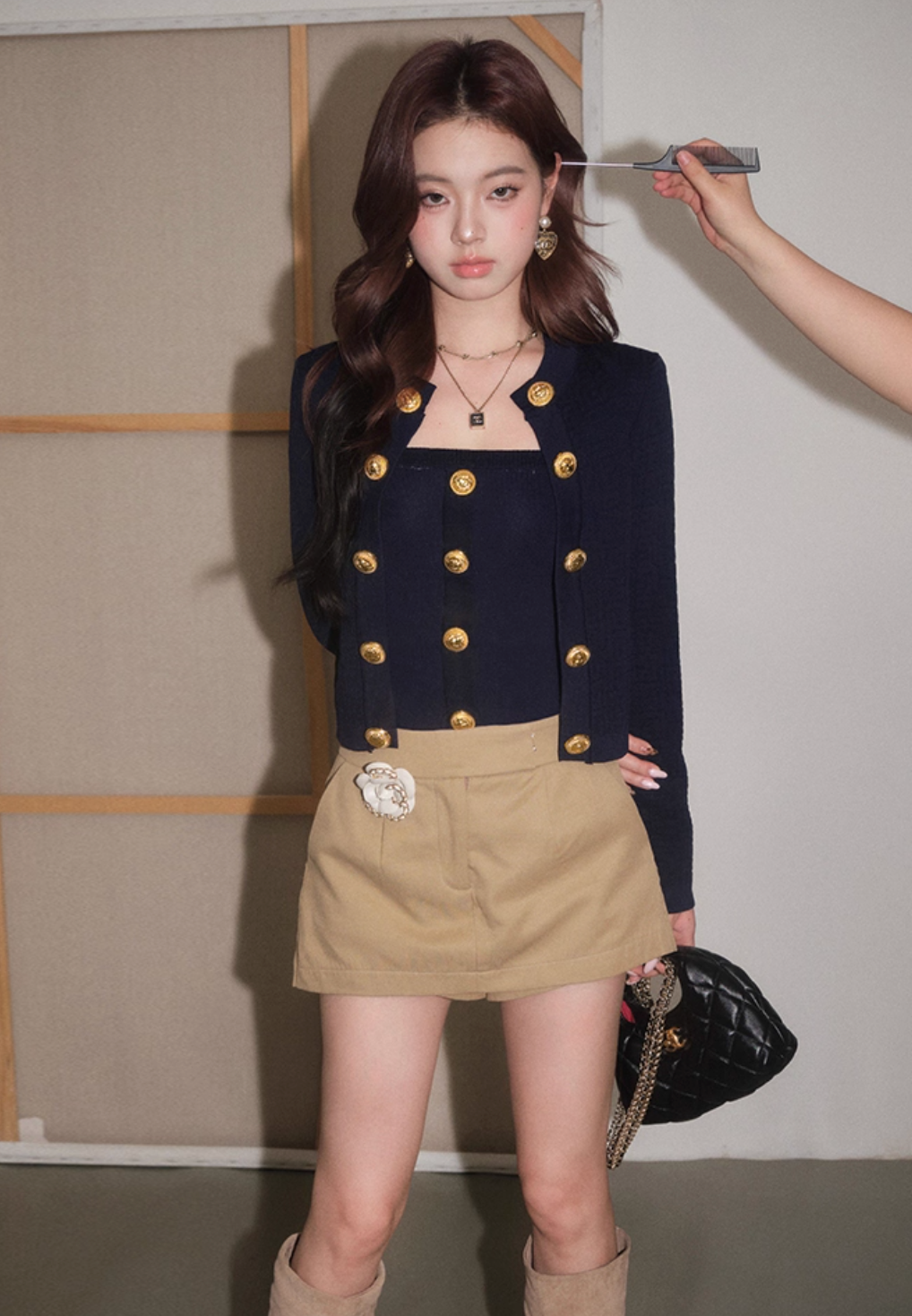 gold botann cardigan KS1188