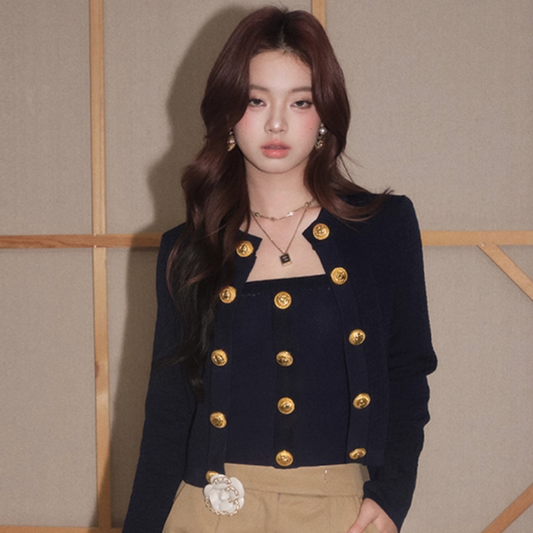 gold botann cardigan KS1188