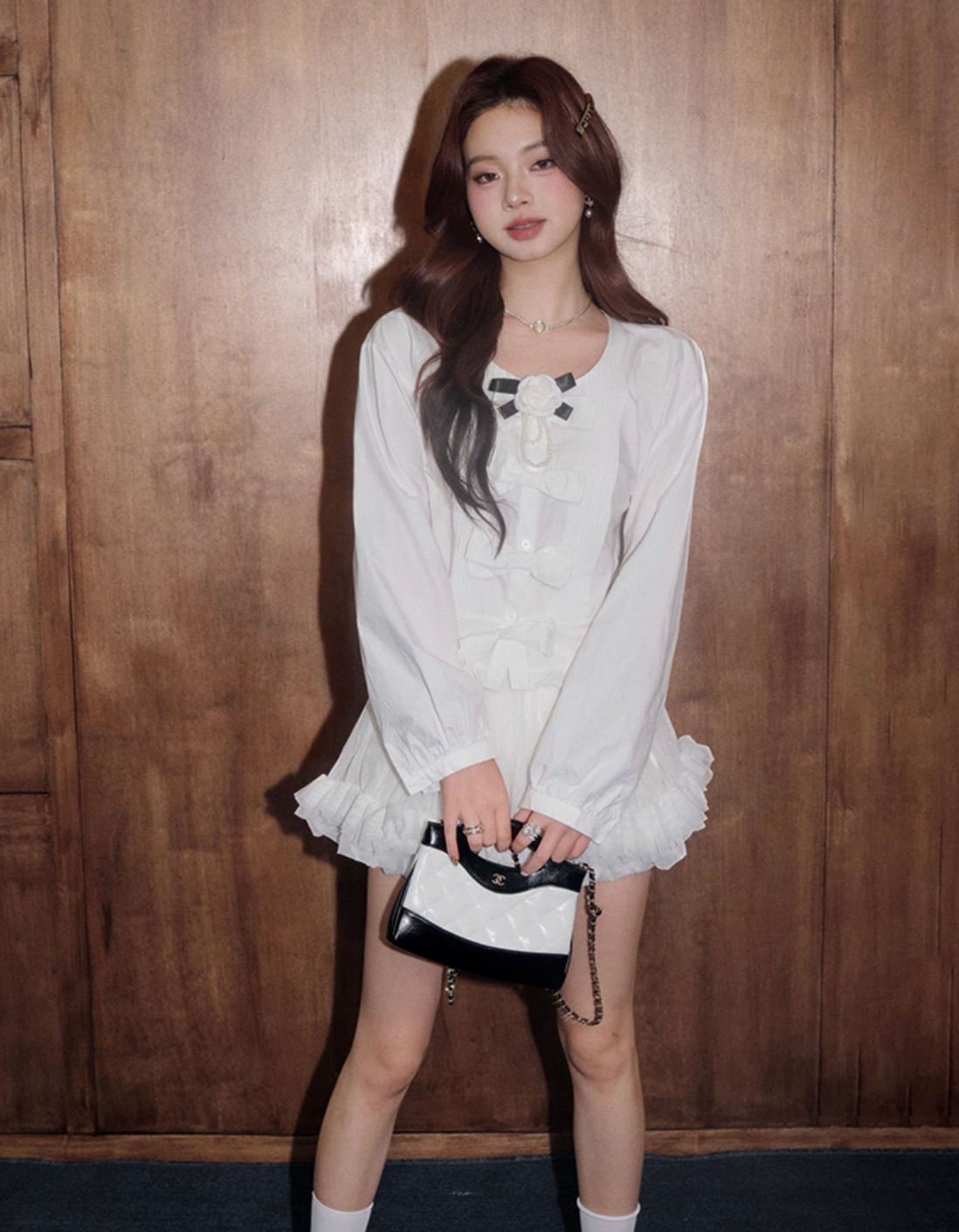 center point white shirt KS1197