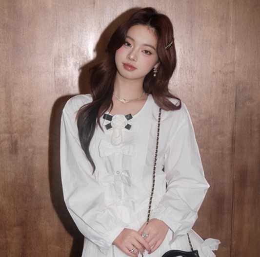 center point white shirt KS1197