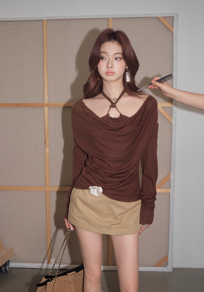 cross brown tops KS1199