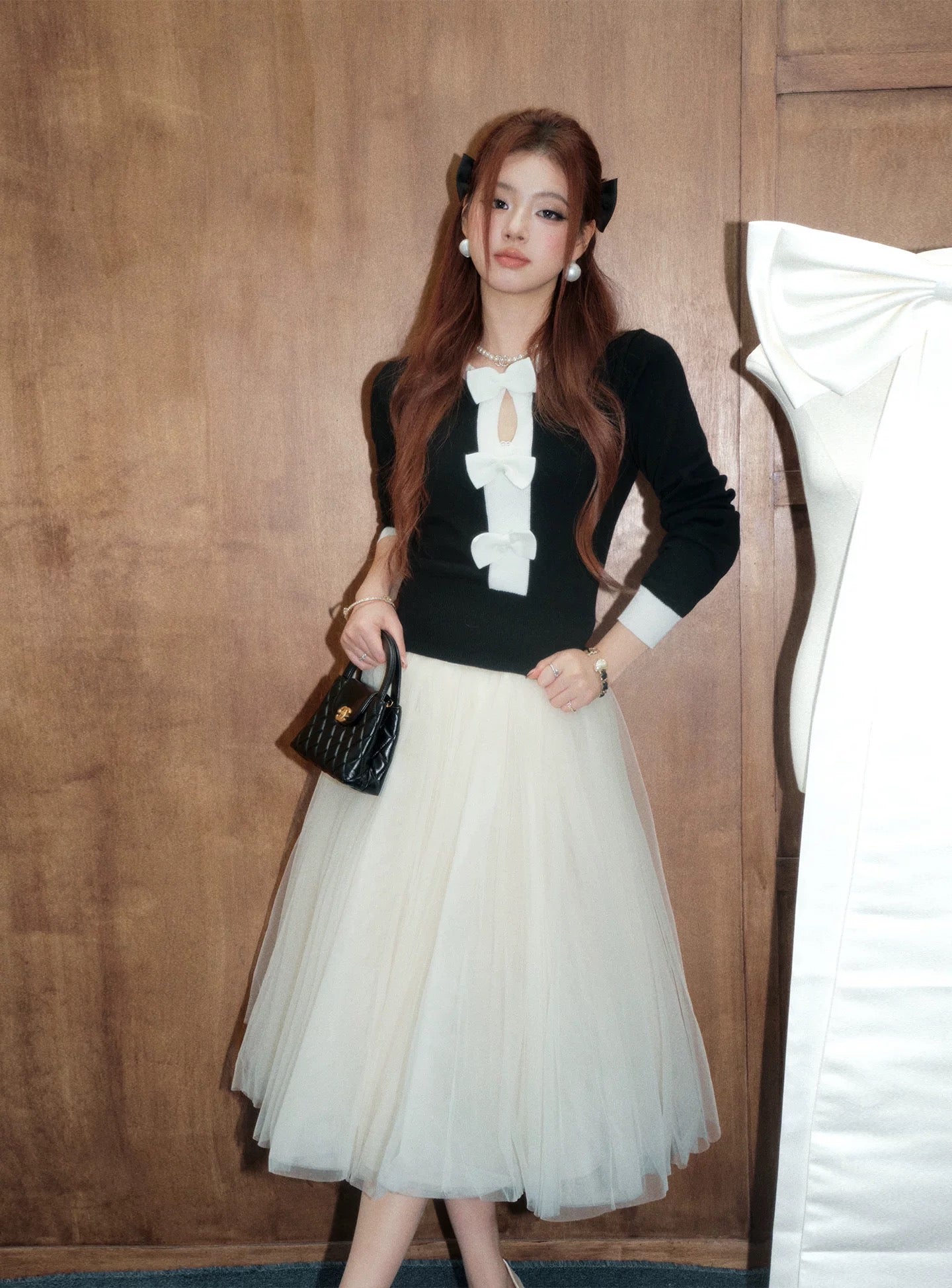 high-end ribbon tops KS1216