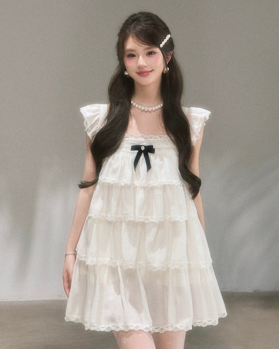 frill volume one-piece KS1293