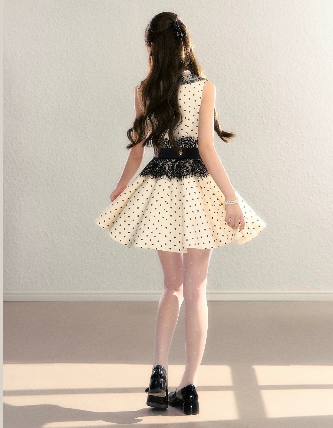 dot lace high-end one-piece KS1282