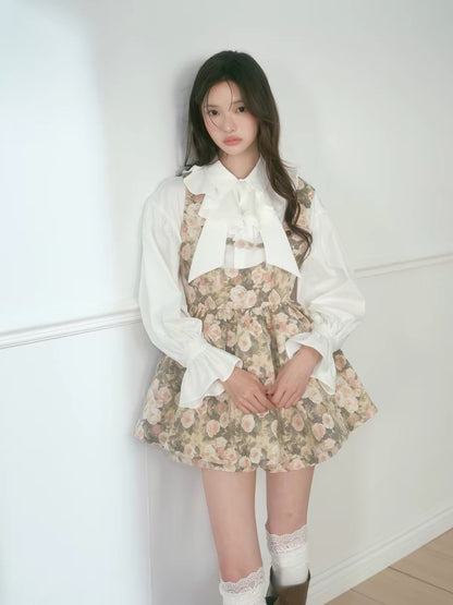 flower mood high-end one-piece& blouse KS1335