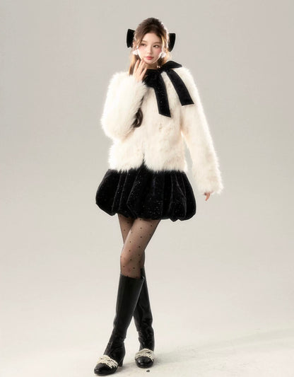 far perl ivory coat KS1226
