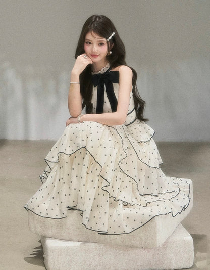 dot high-end line long one-piece KS1295