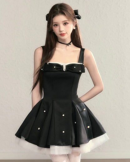 Perl point ribbon one-piece KS1276