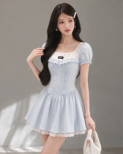 ice blue style one-piece KS1325