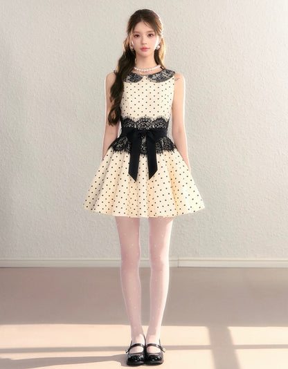 dot lace high-end one-piece KS1282