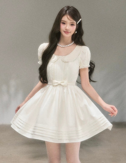 ribbon waist high-end one-piece KS1301