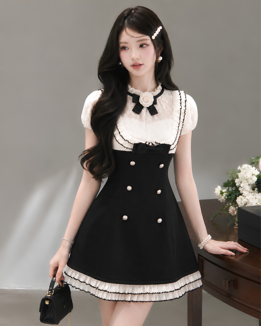 luxury mood rose one-piece KS1322