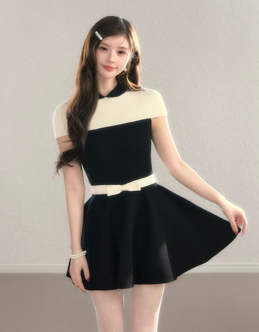 line cut luxury one-piece KS1280