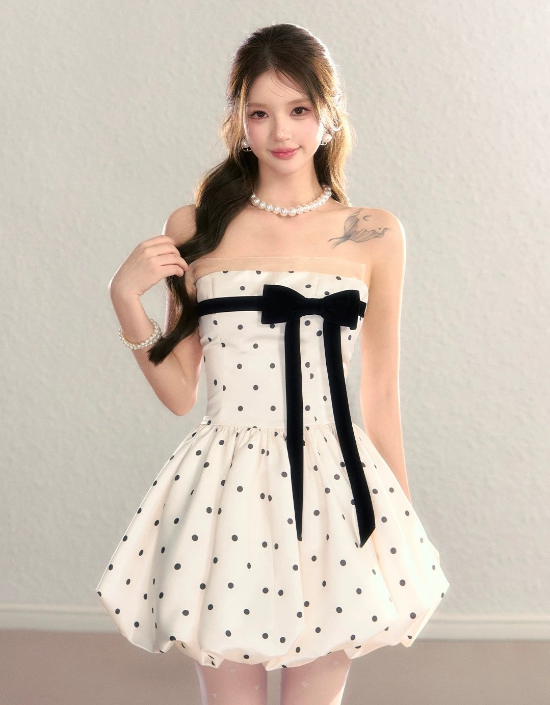 dot balloon one-piece KS1281