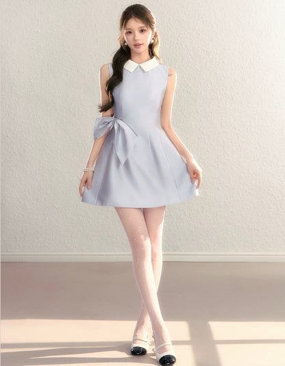 light blue ribbon one-piece KS1303