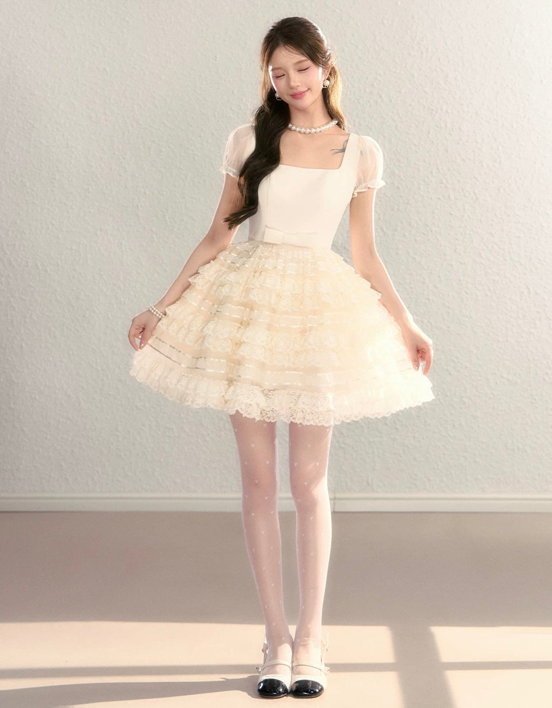 frill mood luxury one-piece KS1283