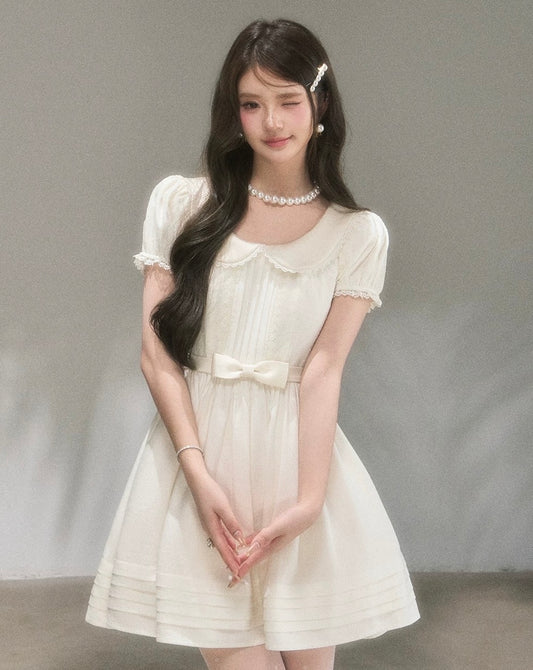 ribbon waist high-end one-piece KS1301