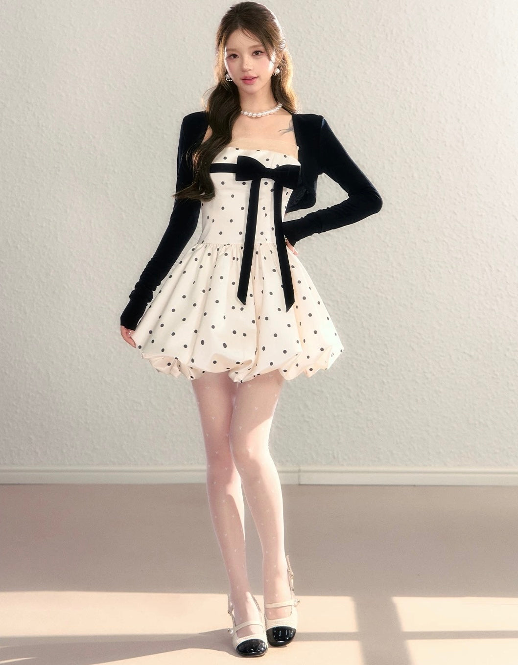 dot balloon one-piece KS1281