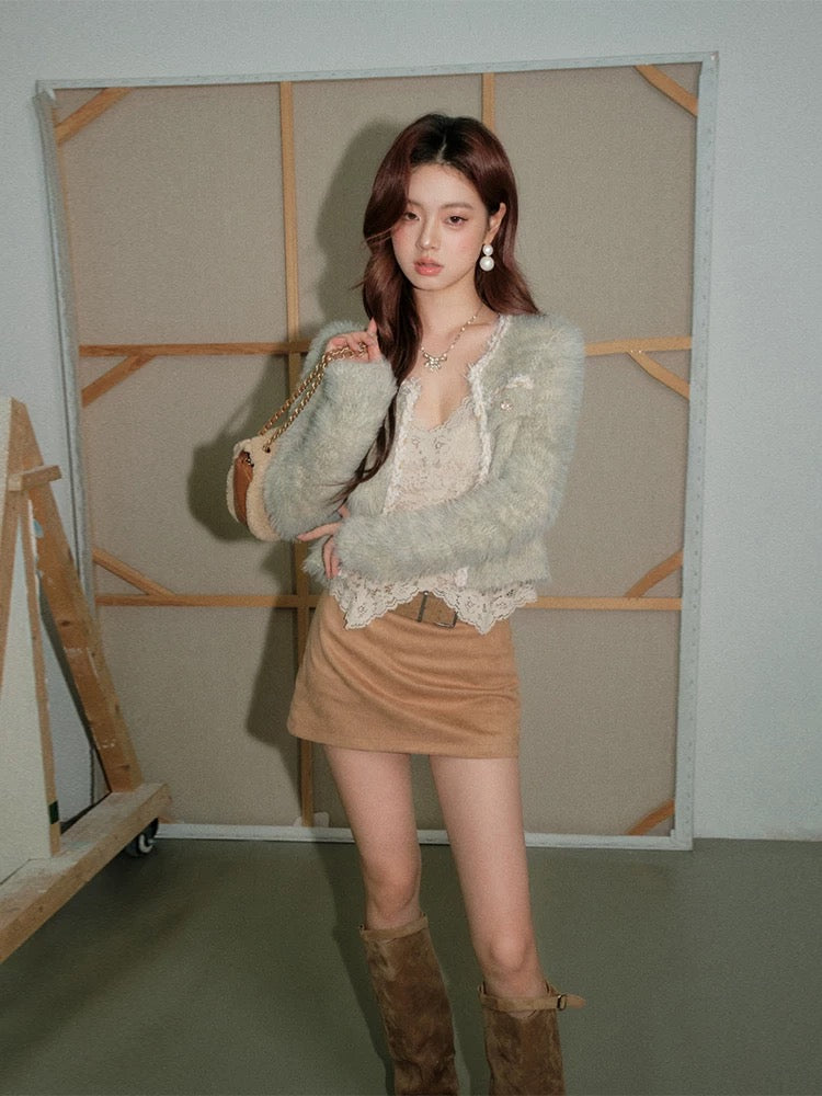 line bijou cardigan jacket KS1207