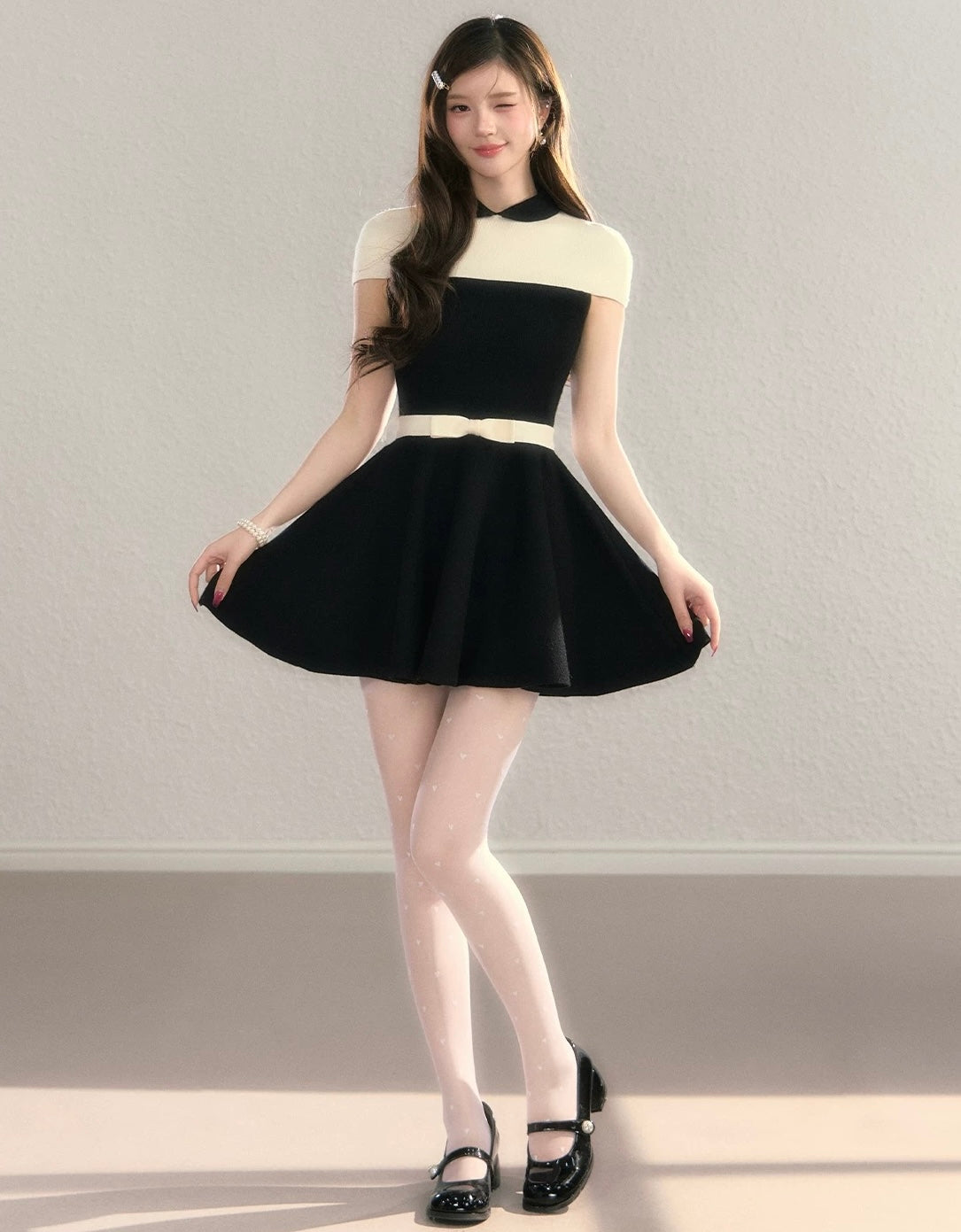 line cut luxury one-piece KS1280