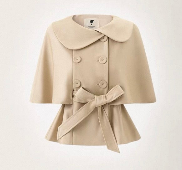 girly line beige coat KS1330