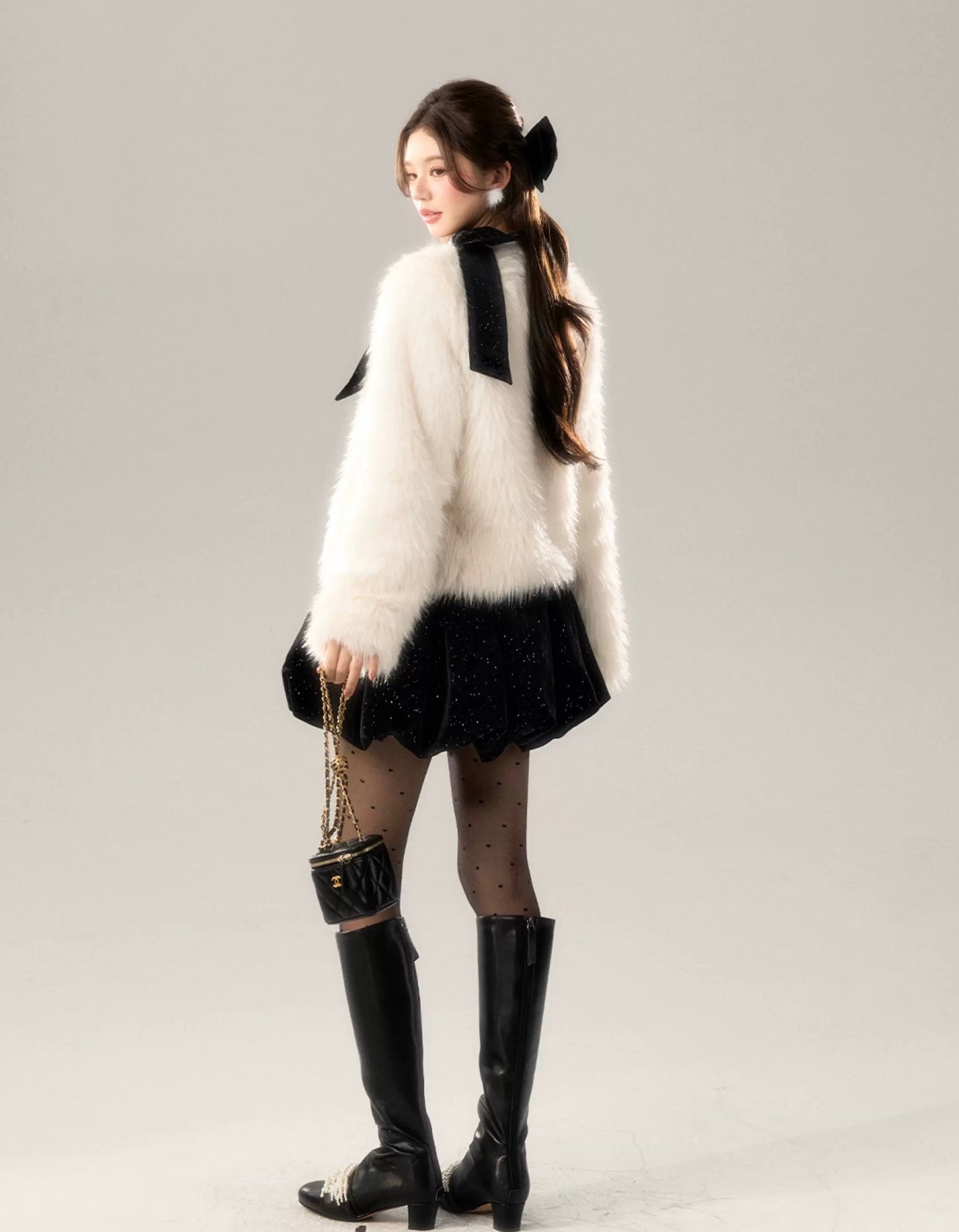 far perl ivory coat KS1226