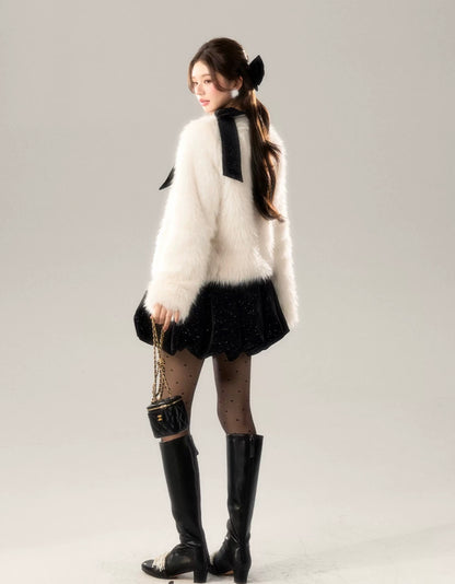 far perl ivory coat KS1226